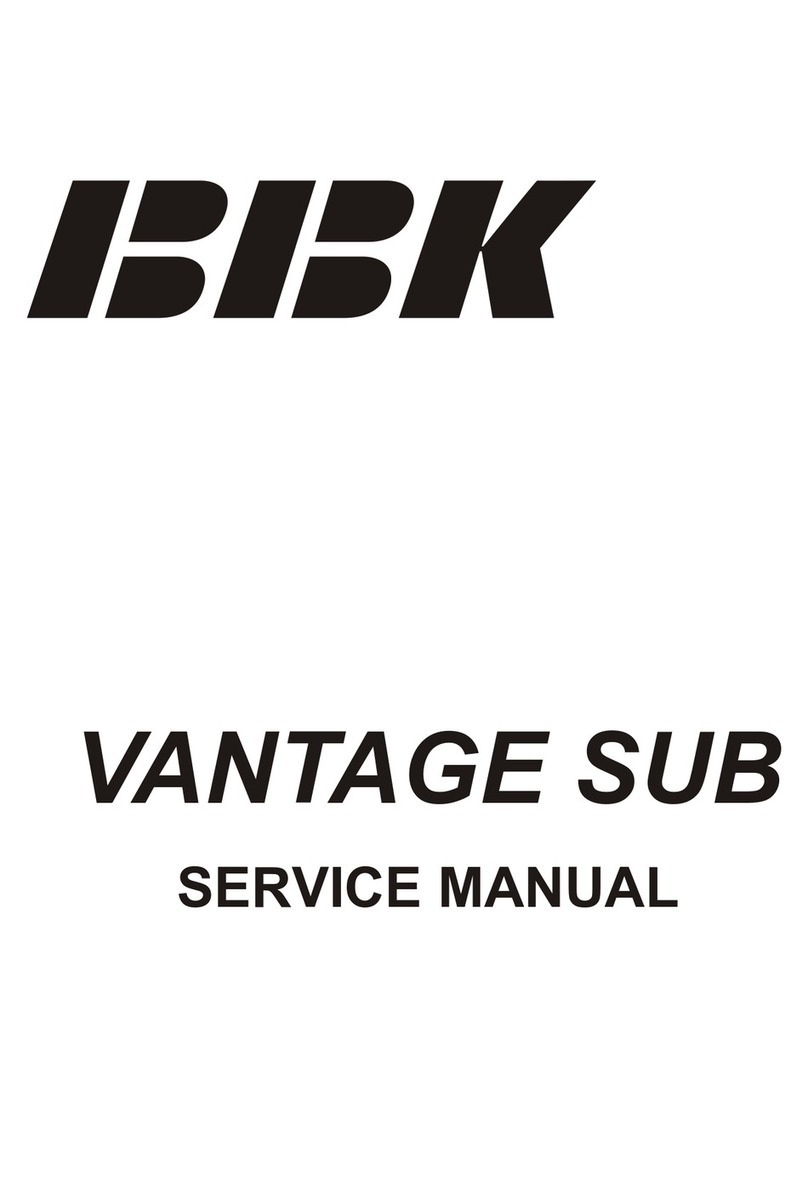 BBK VANTAGE SUB Service manual