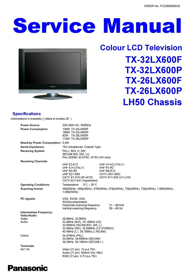 Panasonic Viera TX-32LX600F User manual