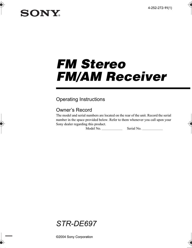Sony STR-DE697 User manual