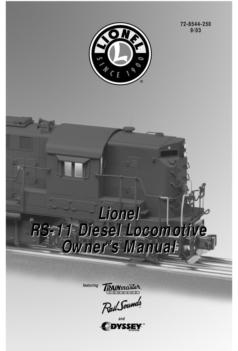 Lionel RS-11 owner's manual