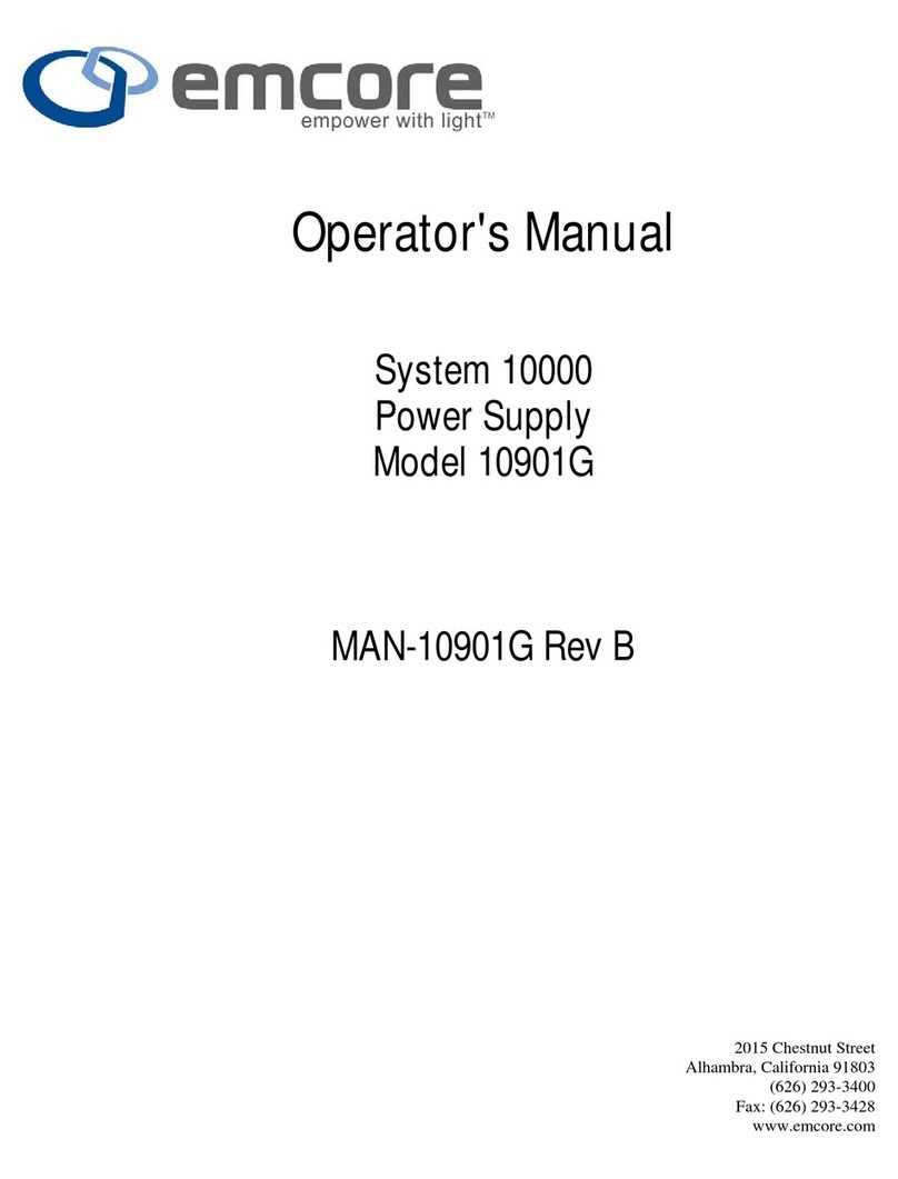Emcore 10901G Operator's manual
