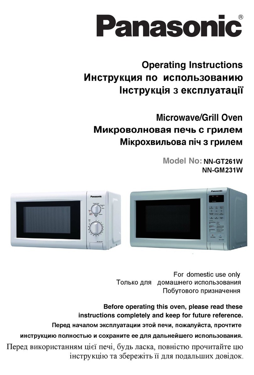 Panasonic NN-GT261W operating instructions