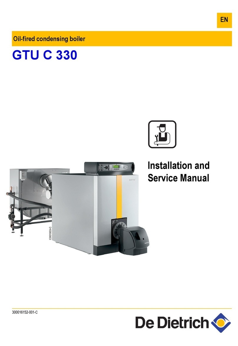 DeDietrich GTU C 330 Installation and service manual
