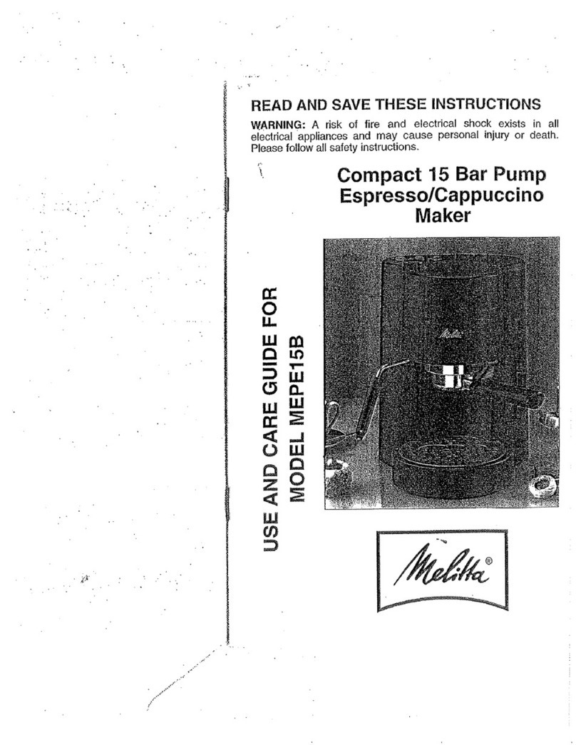 Melitta MEPE15B User manual