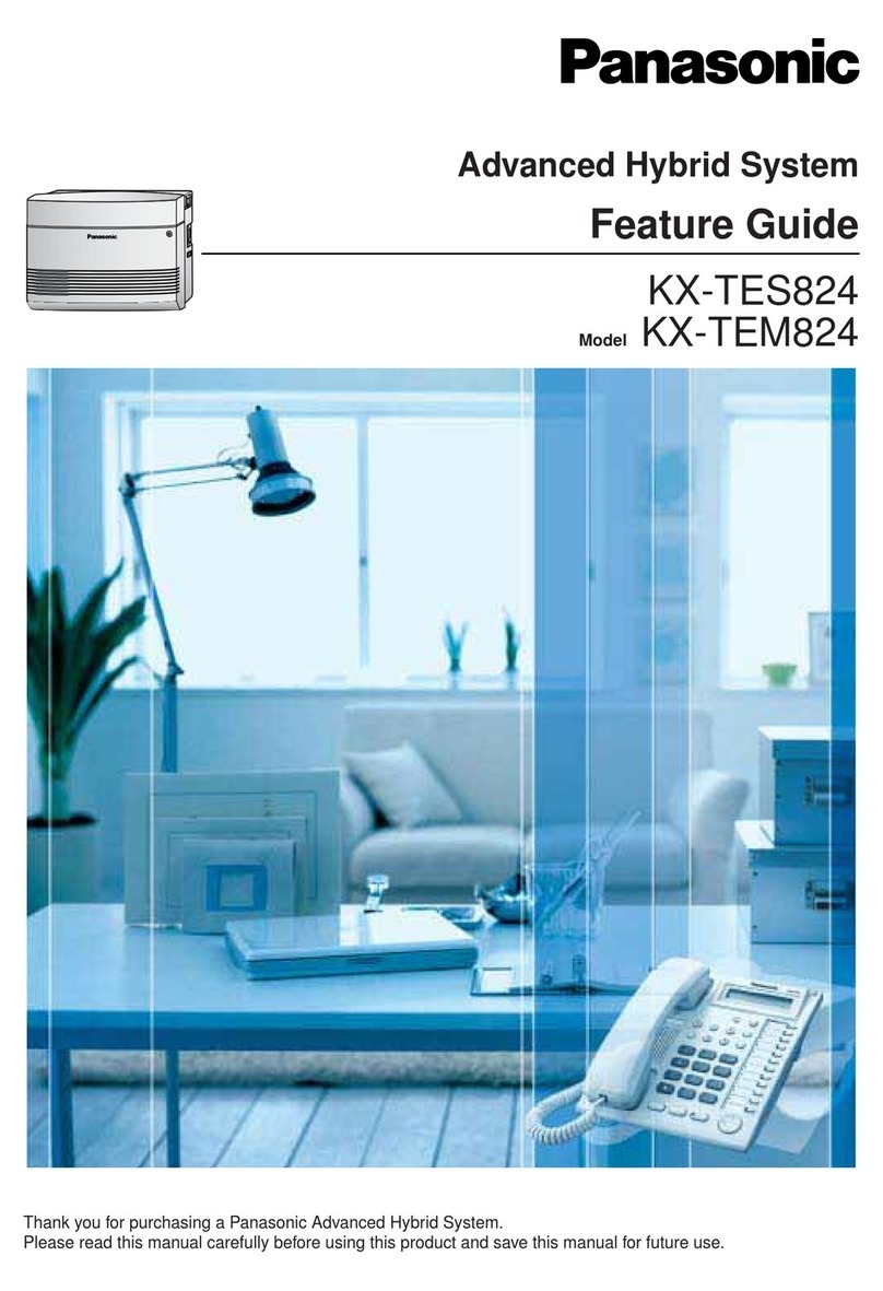 Panasonic KX-TEM824 Features guide
