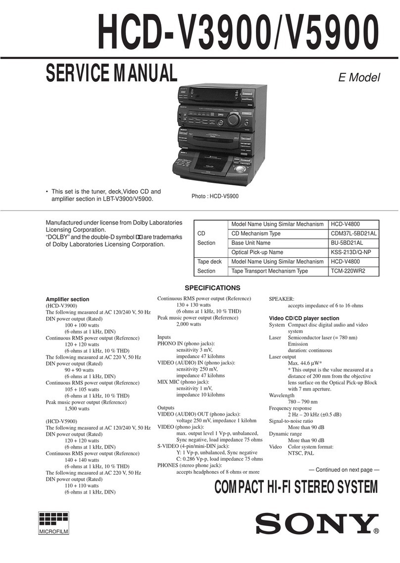 Sony HCD-V5900 User manual