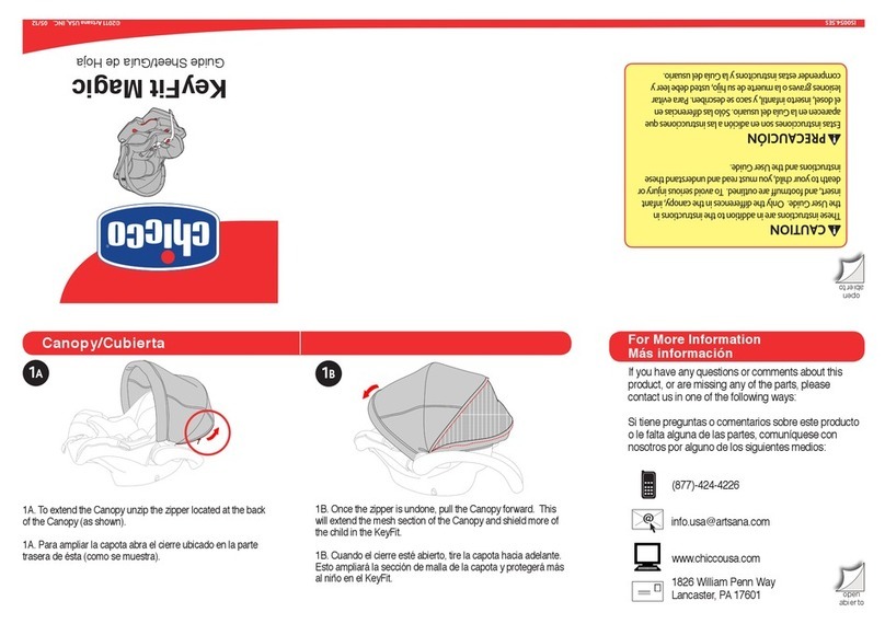 Chicco KEYFIT 30 MAGIC Guide Sheet