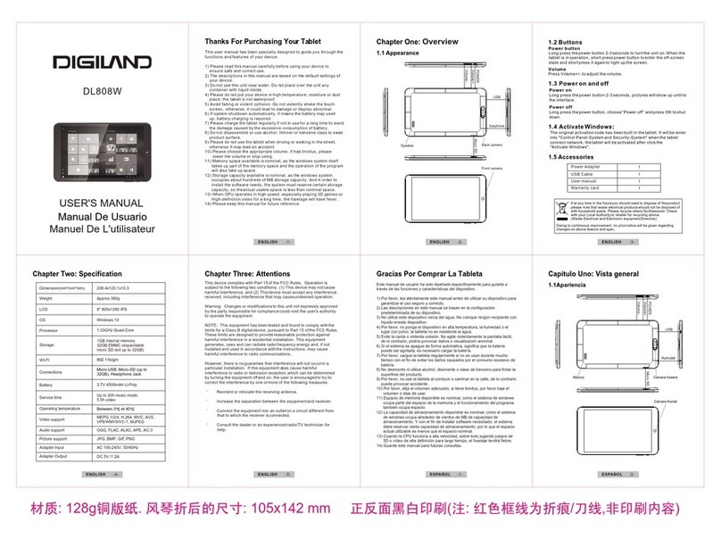 DigiLand DL808W user manual