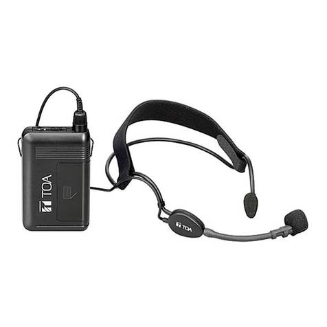 Toa WM-5320 operating instructions
