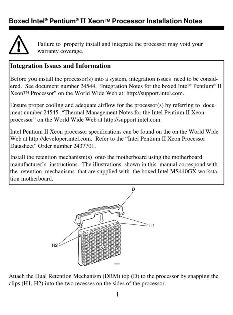 Intel Pentium II Xeon Installation notes