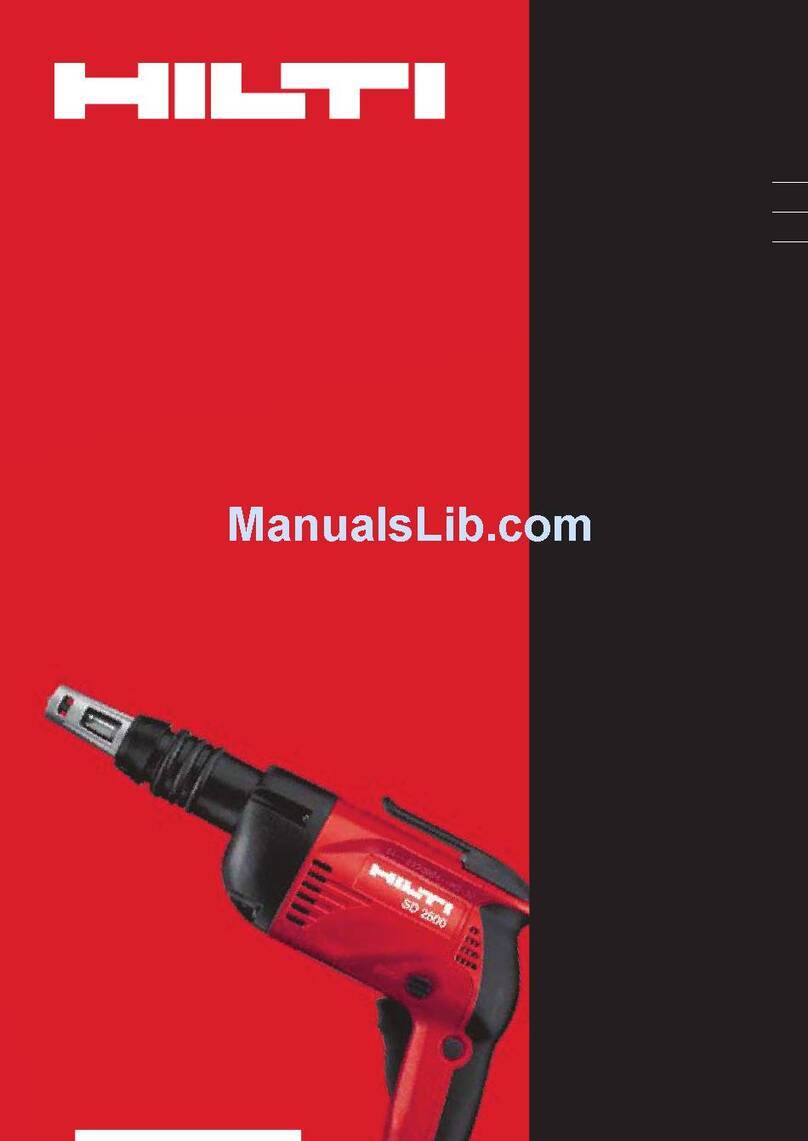 Hilti ST 2500 operating instructions
