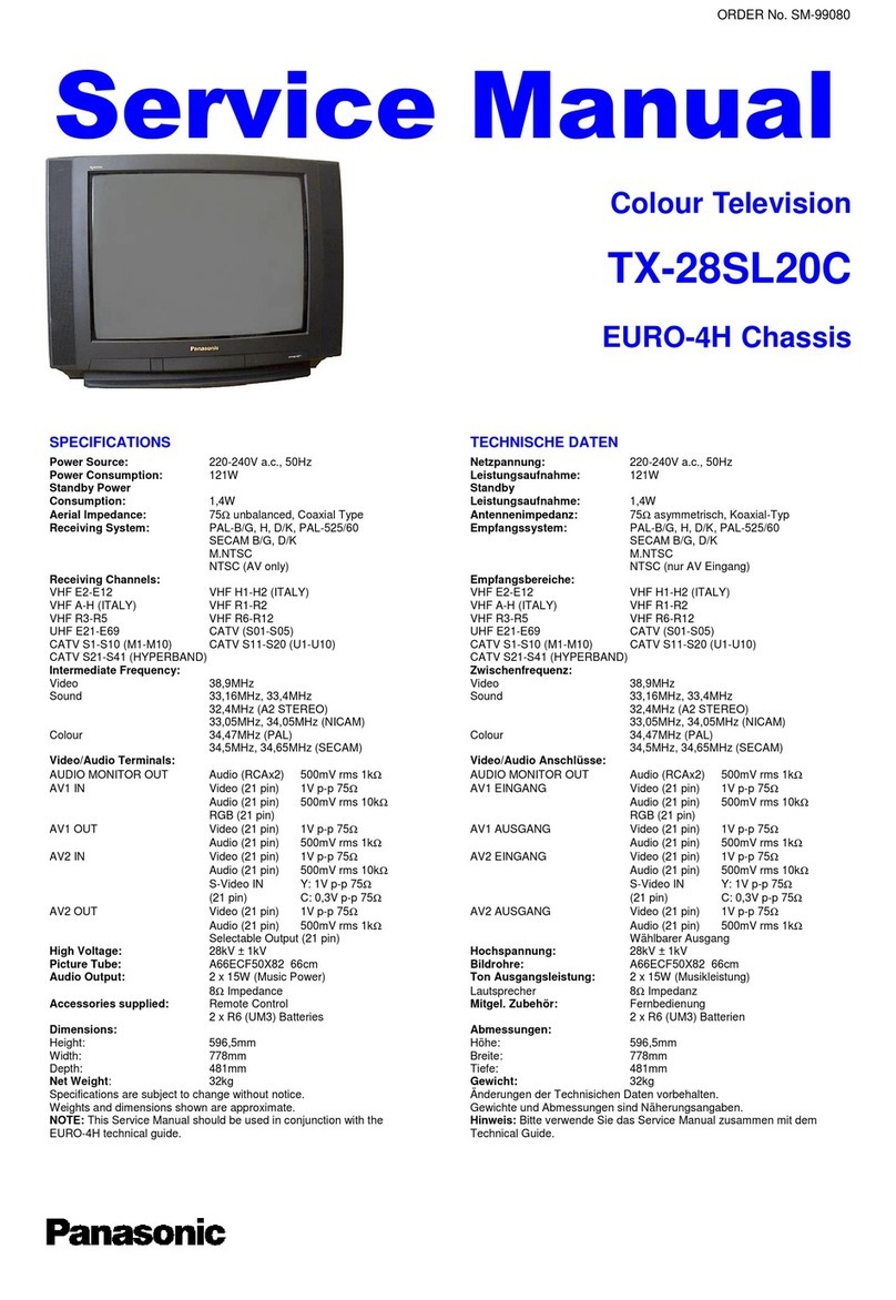 Panasonic TX-28SL20C User manual