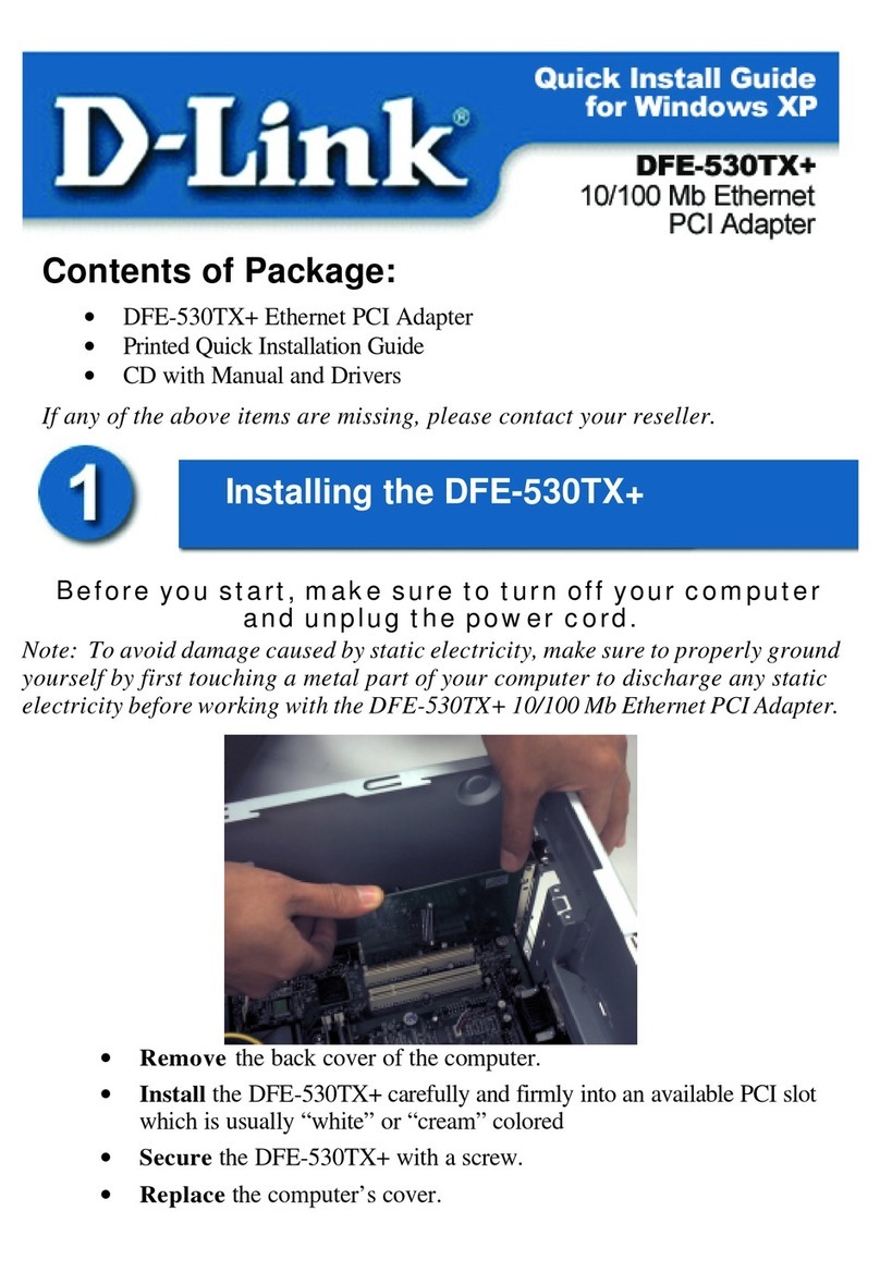 D-Link DFE-530TX+ User manual