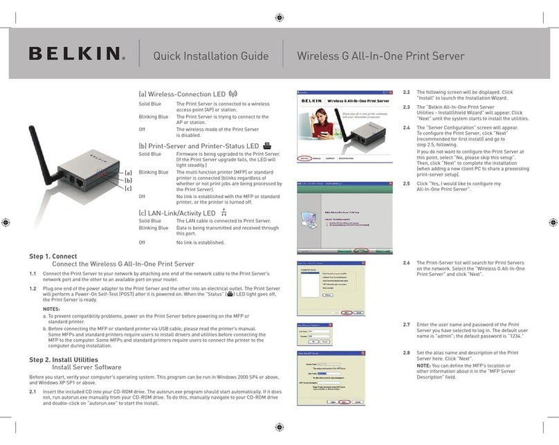 Belkin F1UP0002 Quick installation guide