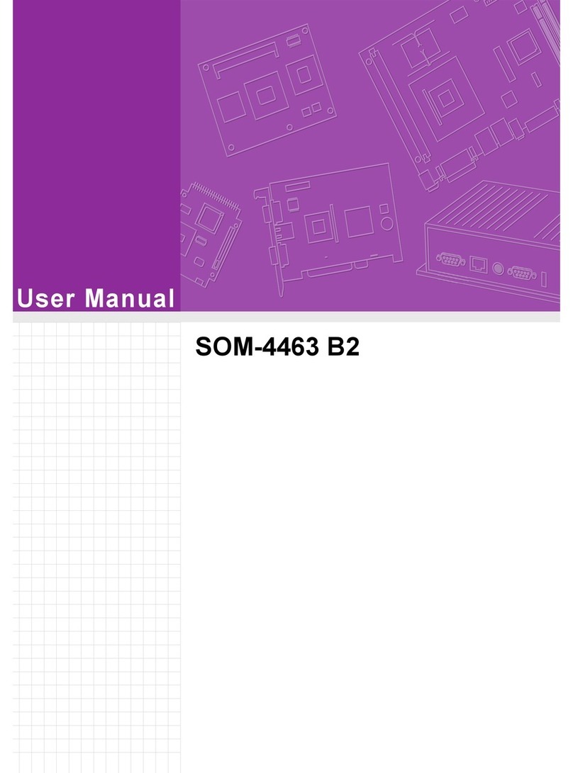 Advantech SOM-4463 B2 User manual