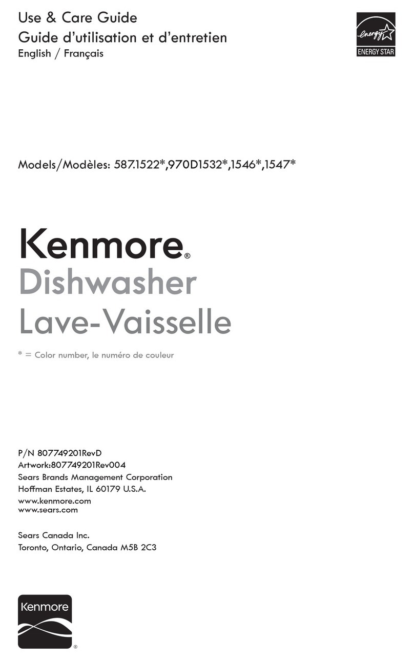 Kenmore 587.1522 Use & care guide