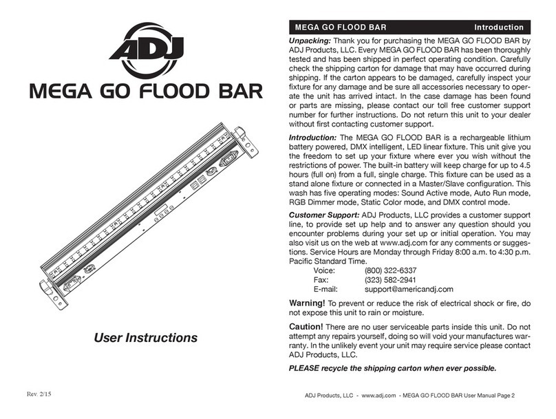 ADJ MEGA GO FLOOD BAR User manual
