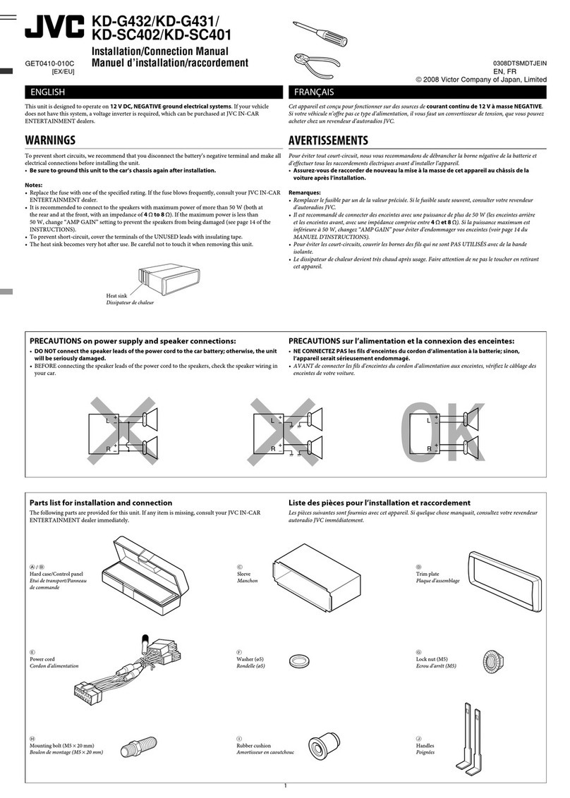JVC KD-G432 Guide