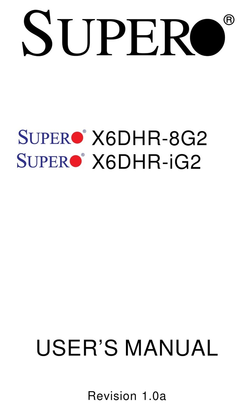 Supero X6DHR-8G2 User manual
