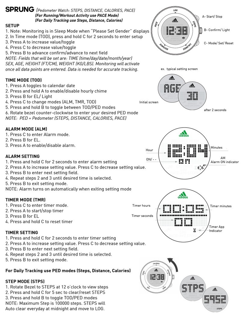 Adidas QFL259BB User manual