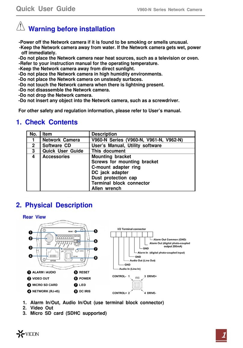 Vicon V960-N Series Instruction manual