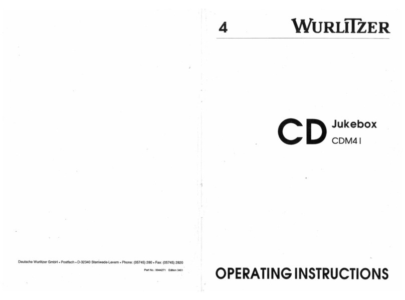 Wurlitzer CDM41 operating instructions