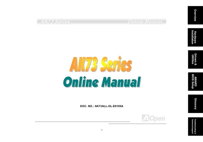 AOpen AK73 Series Setup guide