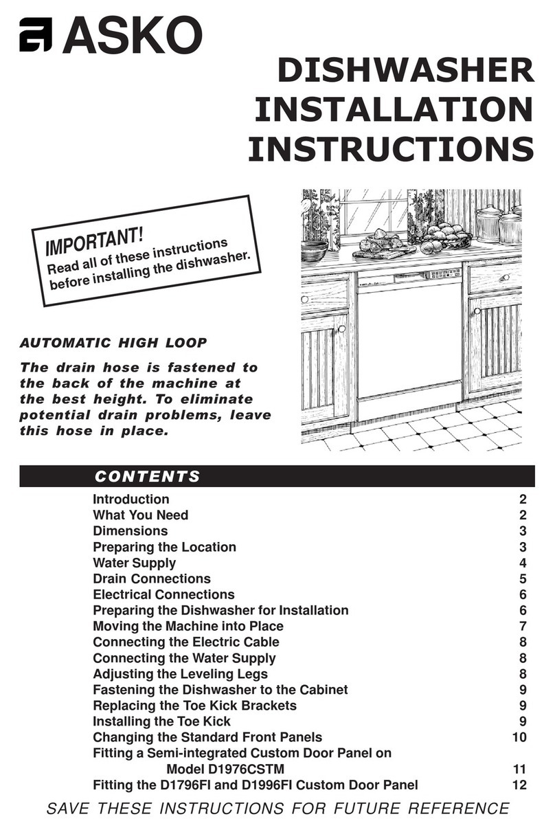 Asko D1976CSTM User manual