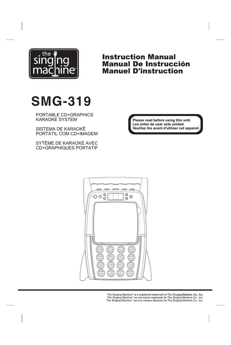 The Singing Machine SMG-319 instruction manual