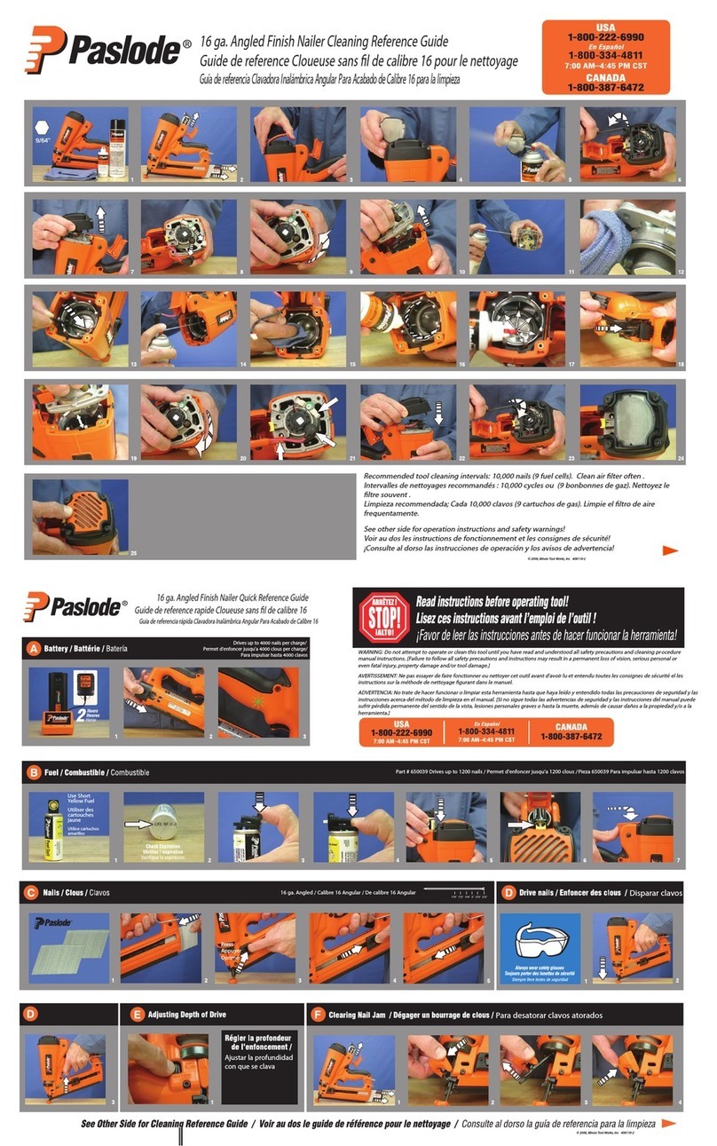 Paslode 900600 User manual