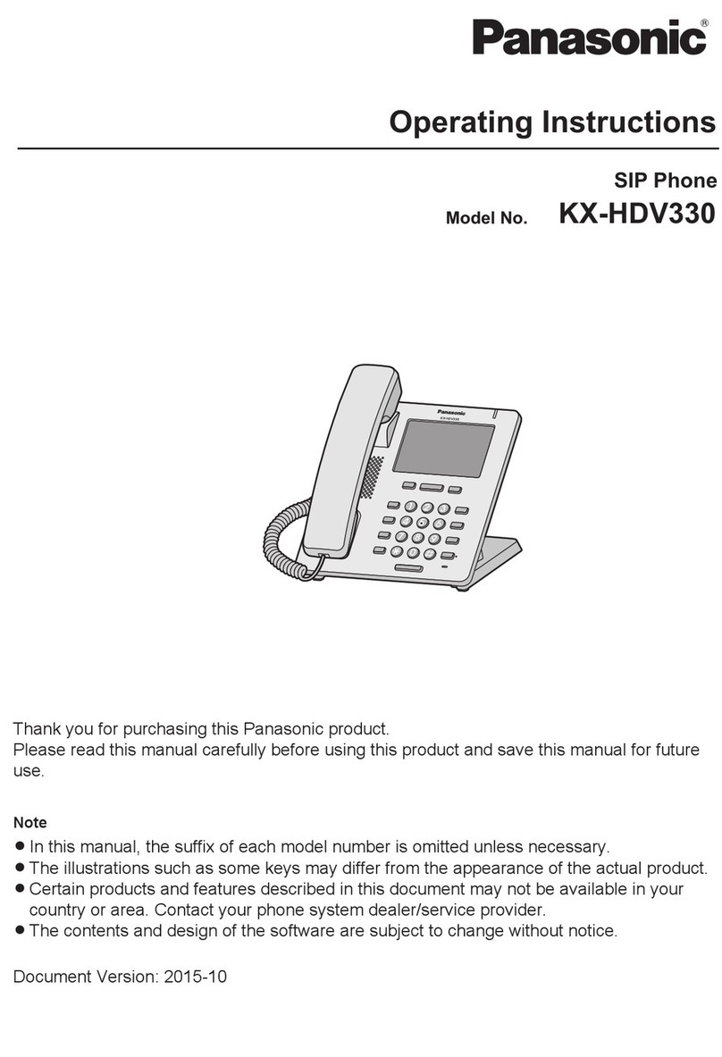 Panasonic KX-HDV330 User manual