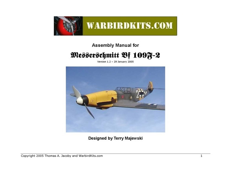 Warbird Messerschmitt Bf 109F-2 Assembly manual Warbird Messerschmitt Bf 109F-2 Assembly manual