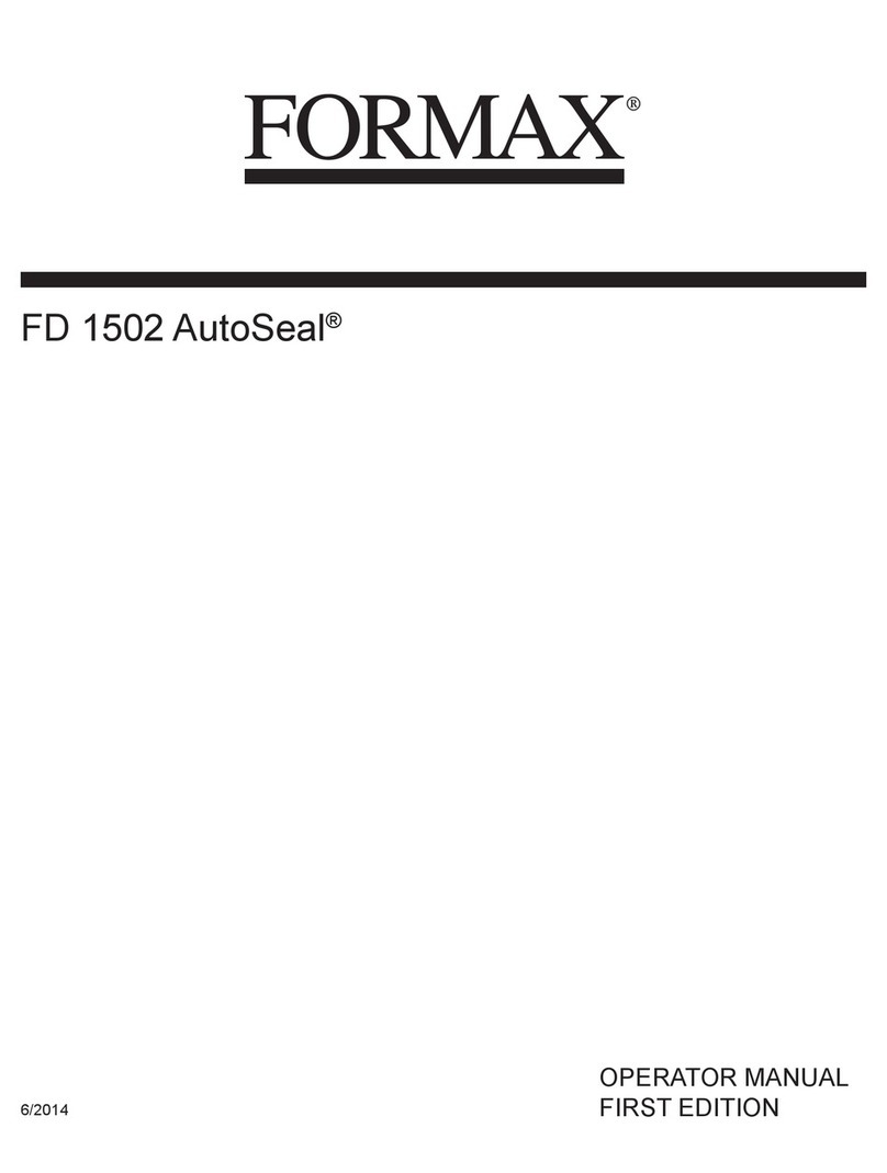 Formax FD 1502 autoseal Operator's manual