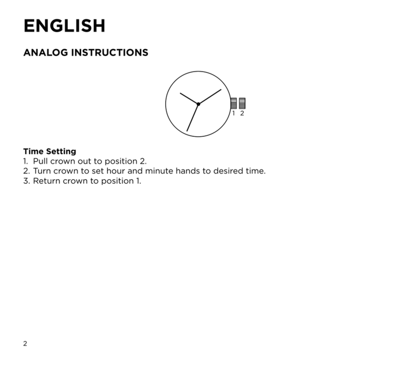 Armani Exchange DATE instruction manual