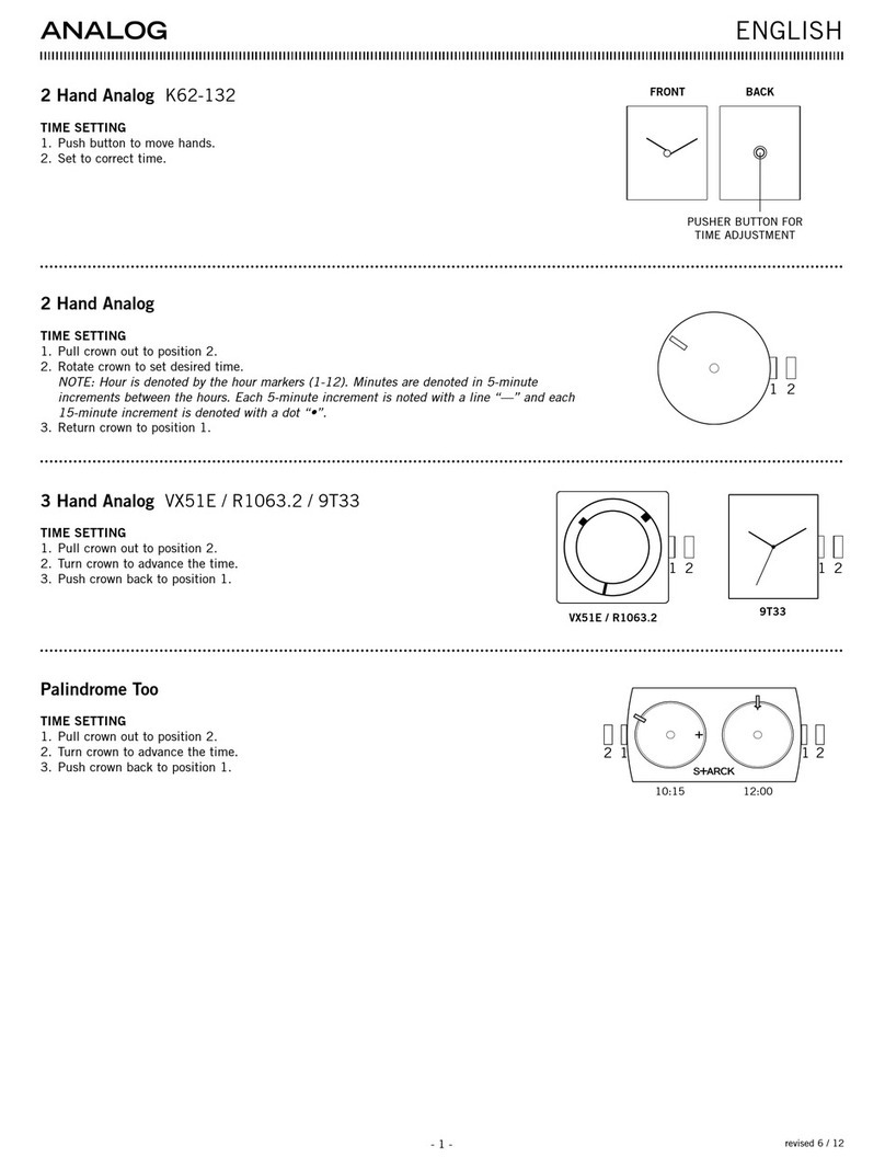 Starck 2 Hand Analog K62-132 User manual