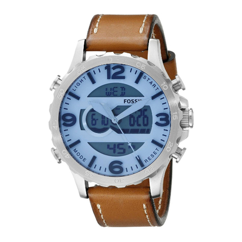 Fossil ANALOG VD86A RETROGRADE WITH DATE SWEEP User manual Fossil ANALOG VD86A RETROGRADE WITH DATE SWEEP User manual