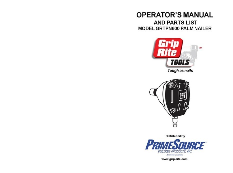 Grip Rite GRTPN600 User manual