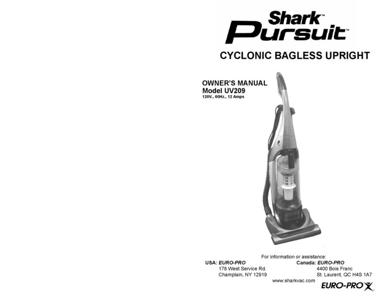 Shark Pursuit UV209 User manual
