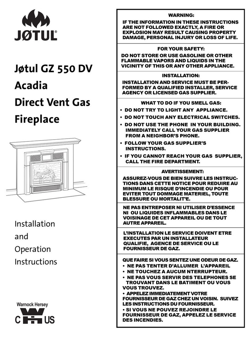 Jøtul GZ 550 DV ACADIA User manual