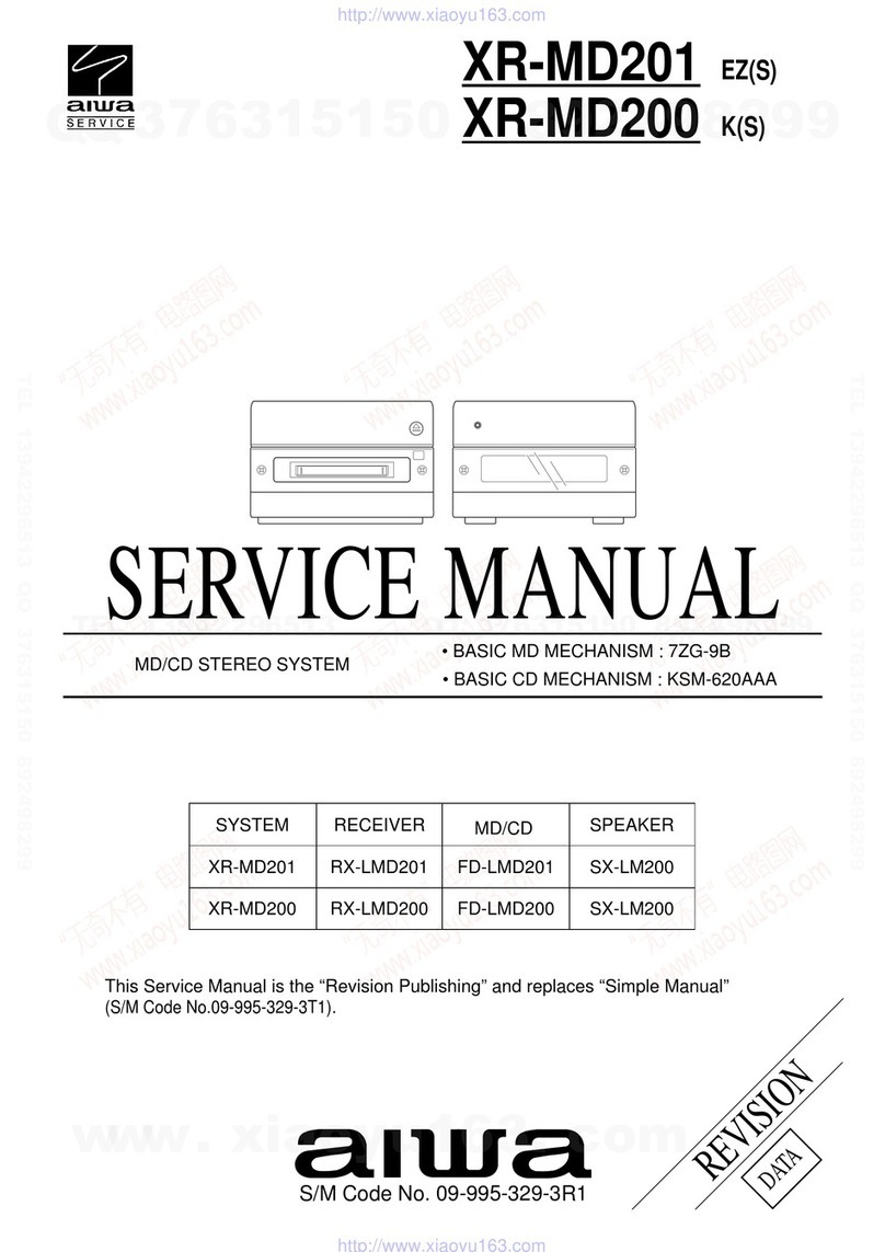 Aiwa XR-MD201 Service manual