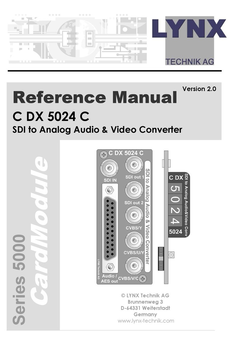 Lynx C DX 5024 C User manual
