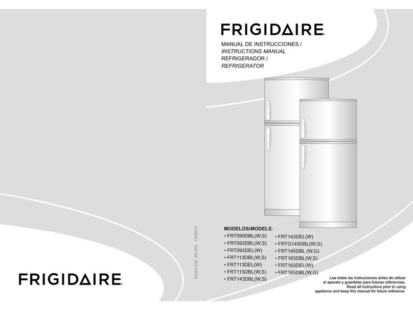Frigidaire FRT095DBL User manual Frigidaire FRT095DBL User manual