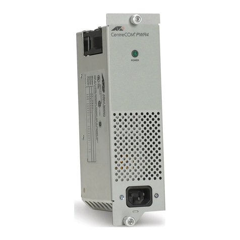 Allied Telesis AT-PWR4 installation guide