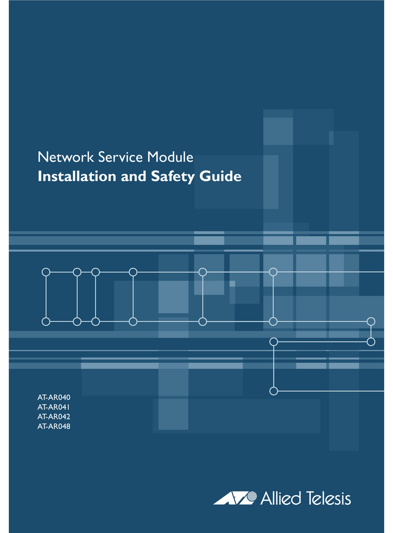 Allied Telesis AT-AR040 Installation and safety guide