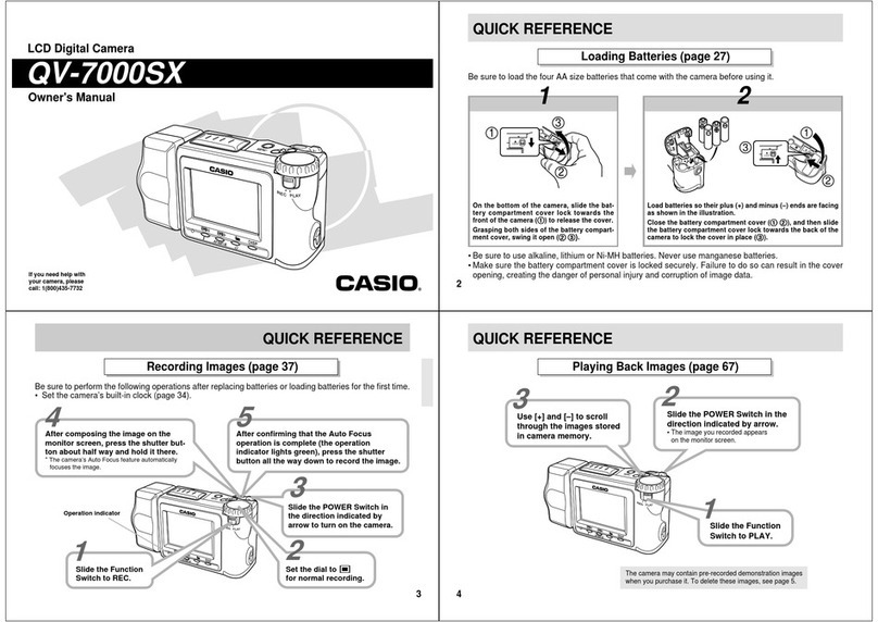 Casio QV-7000SX User manual