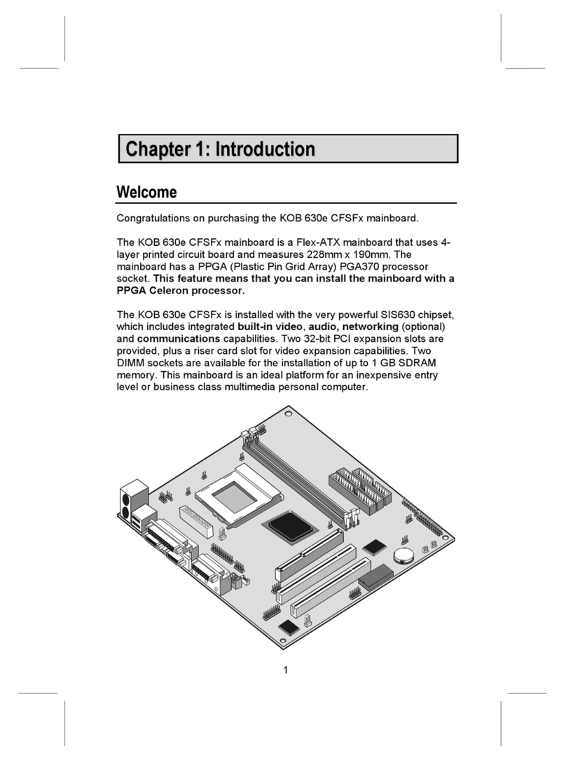 Mercury KOB 630e CFSF user manual