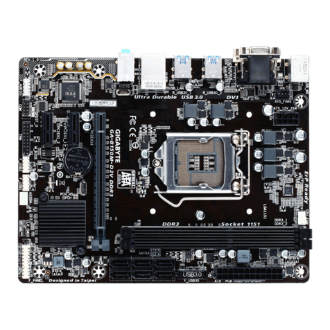 Gigabyte GA-B150M-D2V DDR3 User manual