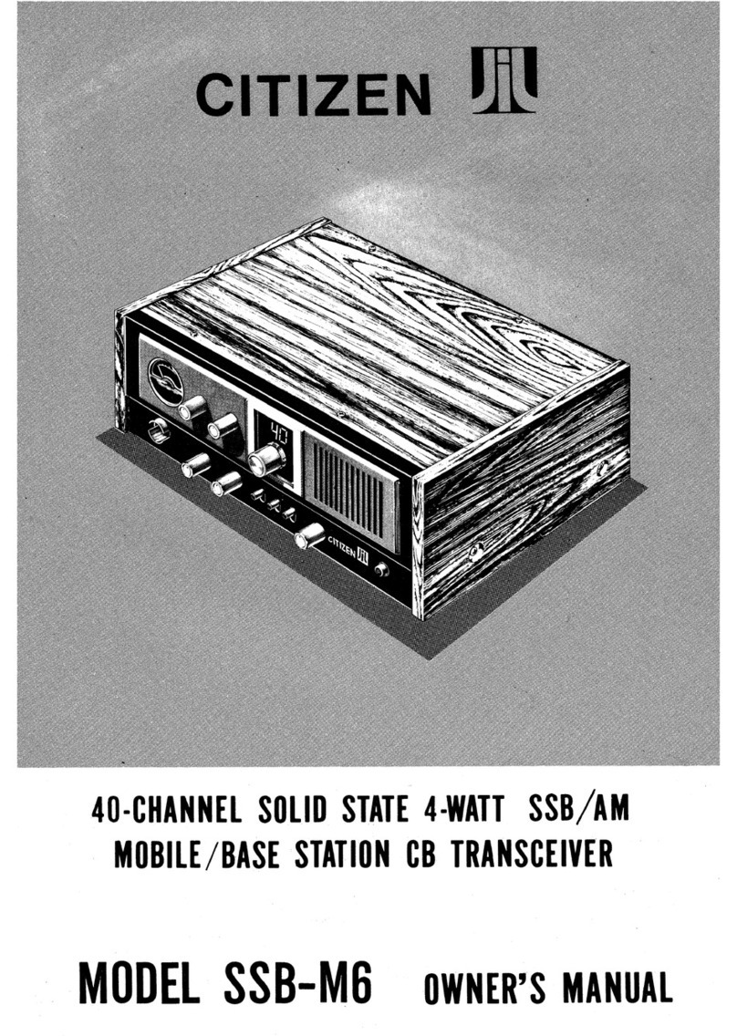 Citizen SSB-M6 owner's manual