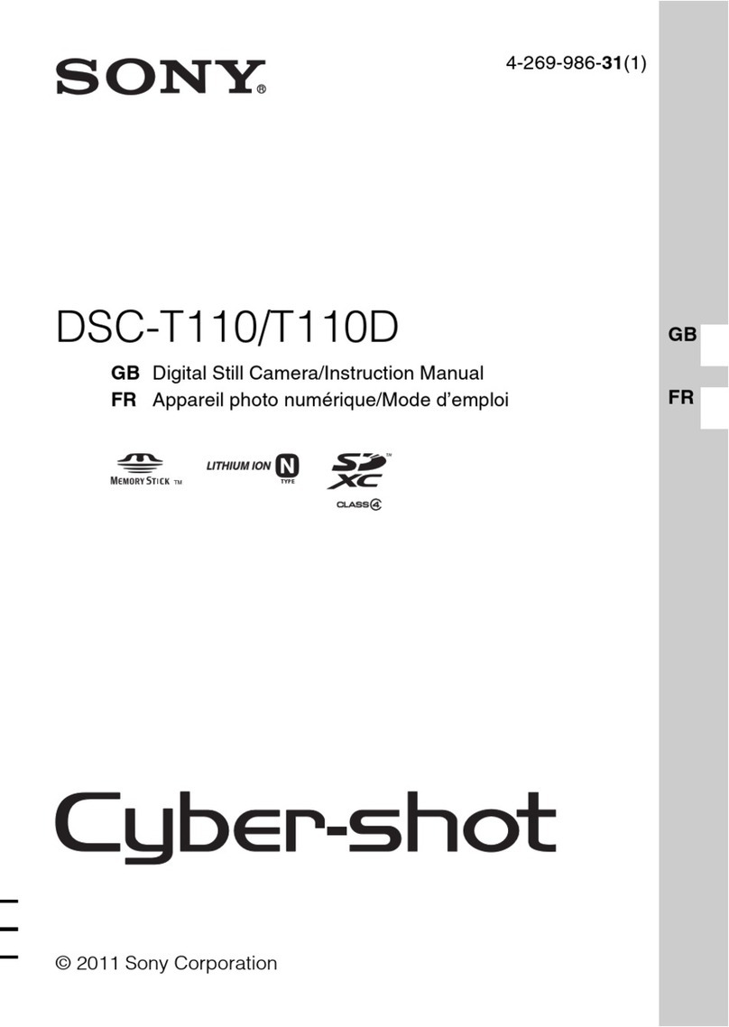 Sony Cyber-shot DSC-T110 instruction manual