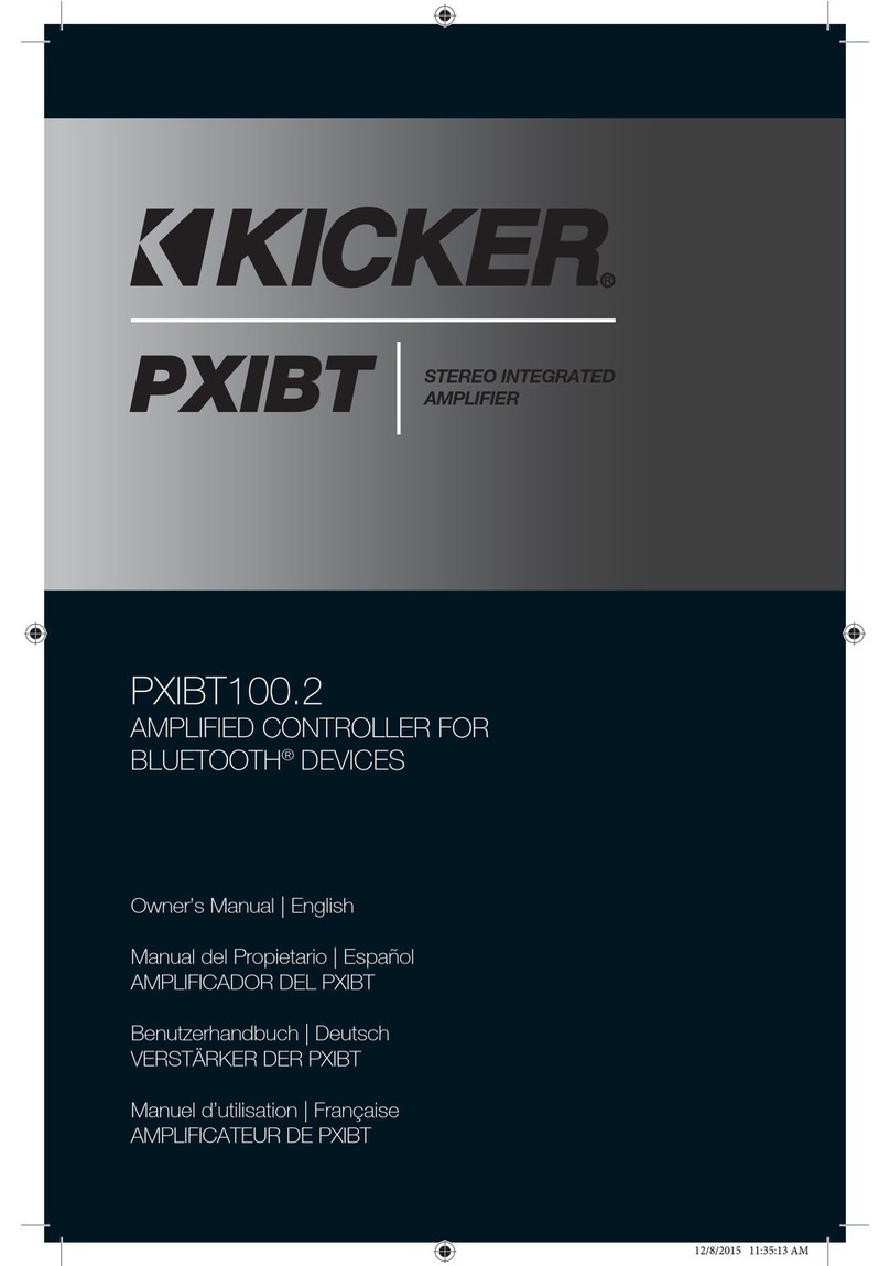 Kicker PXIBT100.2 owner's manual